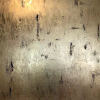 a painting with a lot of text on it